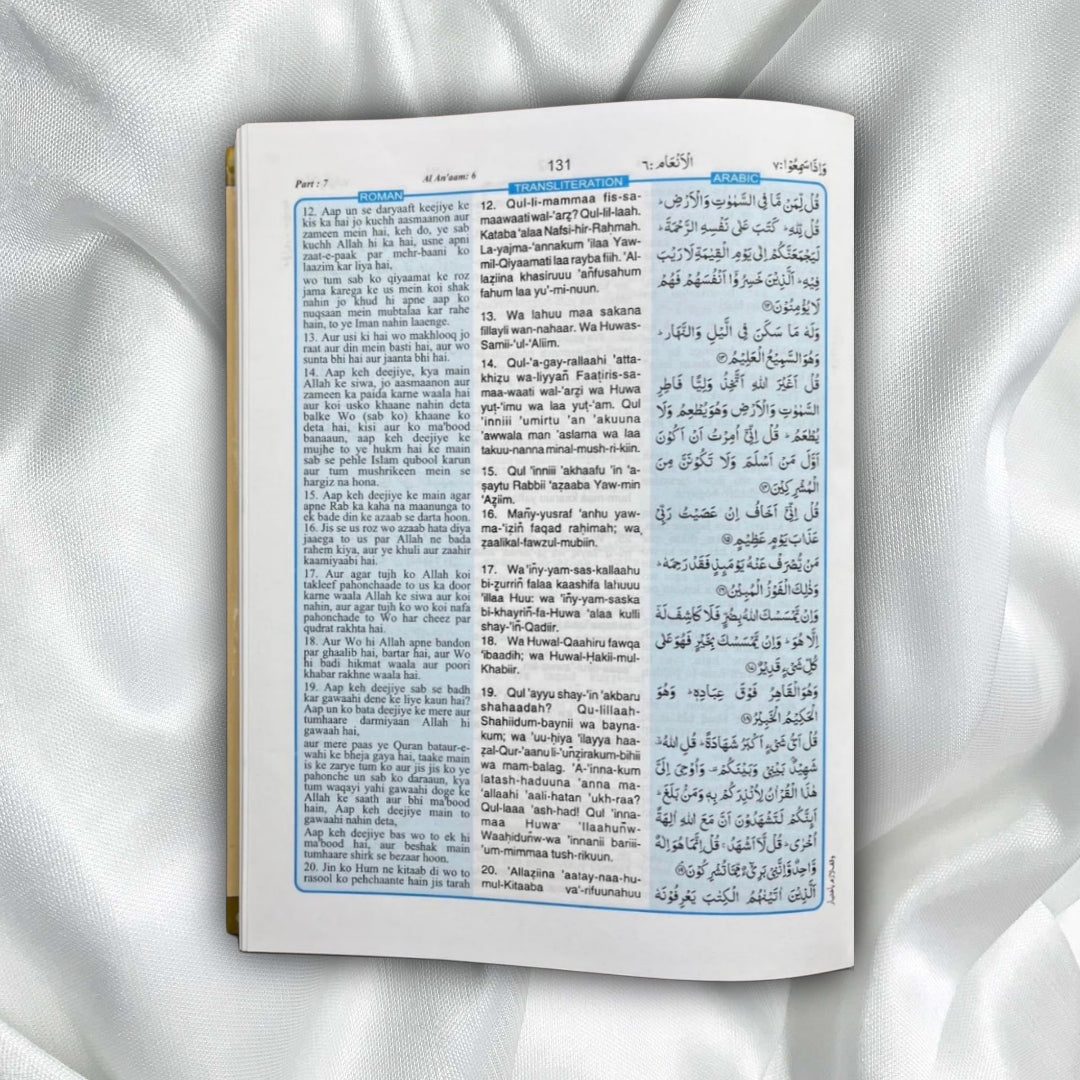 Holy Quran – Urdu translation in ROMAN Script